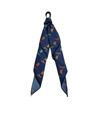 Bandana Paisley Techwear dengan Carabiner Clip - Aksesoris Gantung Tas & Celana motif neon paisley