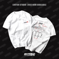 Ready Stock Attitude EK9 Instrument T-shirt CIVIE Civic Short Sleeve TYPE-R Theme Car Culture Shirt 