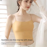 Women's backless bra for small busts, with integrated fixed cups, can be worn as an outer garment, c