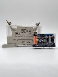 P7SA-10F-ND DC24 Omron Relay Socket for use with G7SA Series 10 Pin DIN Rail 24V dc พร้อมส่งที่ไทย