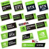 Metal Sticker Original RTX 4090TI 4080 4070TI 4060 Desktop Sticker Laptop Graphics Card Label