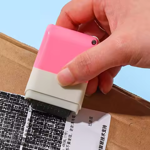 1Pcs Stamp Roller Anti-Theft Protection ID Seal Smear Privacy Confidential Data Guard Information Da