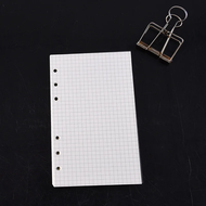 【Honey shop】 A5 A6 A7 Black Craft White Loose Leaf Notebook Refill Spiral Binder Inner Page Line Do