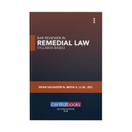 Bar Reviewer in Remedial Law (Syllabus-Based) Volume 1 (2024) by Dean Salvador N. Moya II, LL.M.