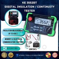 KYORITSU 3552BT Digital Insulation / Continuity Testers - KEW 3552BT 100% New &