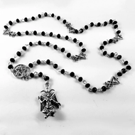 [xigai] Baphomet Rosary/Mystery Rosary/Baphomet Rosary/Baphomet Rosary Necklace/Satan Goat Mendes Gi