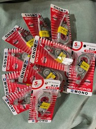 ❤️絕對正版正貨，公司代訂❤️ 蜻蜓牌，塗改帶，改錯帶，替換芯 ，修正帶， Tombow mono 5mm 12m