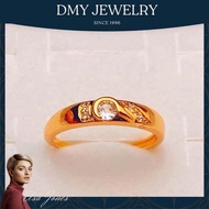 DMY Jewelry Cincin Lelaki Batu Original/Gold 916 Original Malaysia/Love Diamond Couple Ring/Cincin E