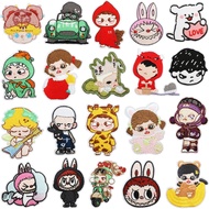 Pro Patch Store Lovely Doll Big Mouthed Monster Series DIY Embroidery Patches for Embroidery Sticker