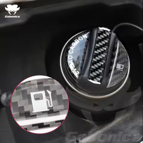 Carbon Fiber Fuel Tank Cap Cover Decorative Stickers Fit For Audi A3 A4 A5 A6 A8 B8 B6 C6 S1 S2 S3 S