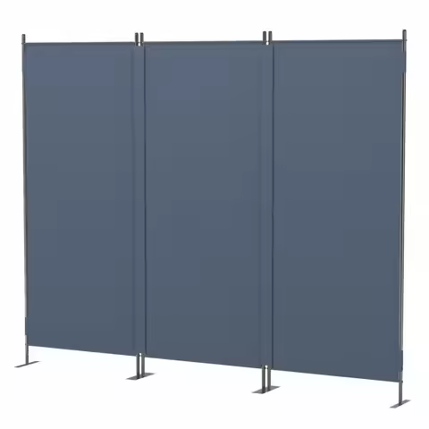 3-Panel Room Divider Folding Partition Privacy Screen Wall Divider Home Office