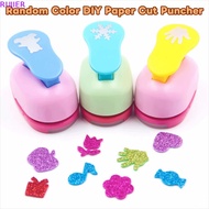 RUJIER Flower Furador, Random Color 7*6*4cm DIY Paper Cut Puncher, Punches Maker Large Size Cutting 