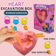 SG LOCAL Excavation Dig Toys Kids DIY Science Heart Plaster Geology Children STEM Toy