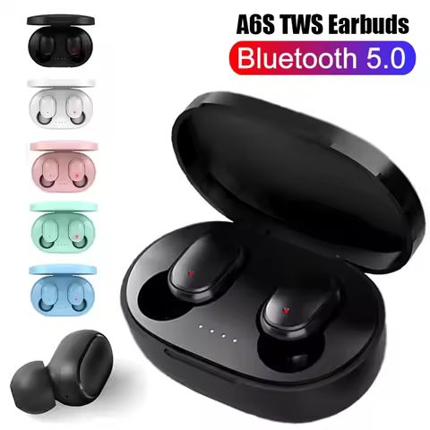 A6S TWS Bluetooth Headset Wireless Earphones Game Headphones Sports Stereo Fone Bluetooth Earbuds fo