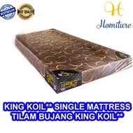 Single Mattress by KING KOIL** 5 Inch / Tilam Single King Koil / Premium Mattress