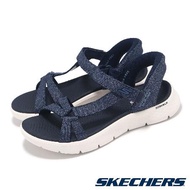 Skechers 涼鞋 Go Walk Flex Sandal Slip-Ins 女鞋 藍白 涼拖鞋 141481NVY