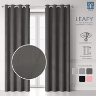 🇸🇬 TWH Leafy Series Window Curtain Langsir (Adjustable Height Up To 270cm) Minimalist Plain