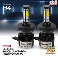 TaffLED X7 Car Headlight COB LED Headlight Cool White H4 IP65 24W - 75818-4CN