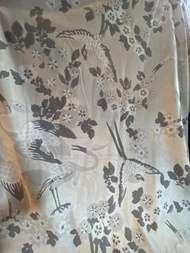 180x190cm 繡花米色窗簾 全遮光 掛勾款