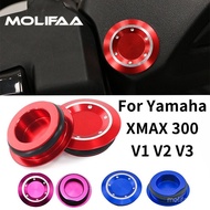 Motorcycle CNC Aluminum Rearview Mirrors Hole Plug For Yamaha XMAX 300 V1 V2 V3 Waterproof Decorativ