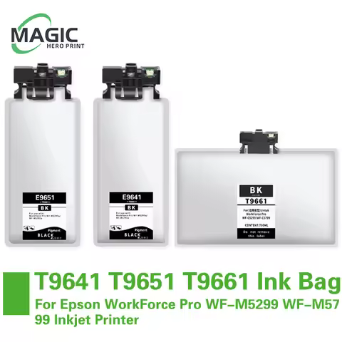 T9641 T9651 T9661 Compatible Ink Bag Ink Cartridge With Pigment ink For Epson WorkForce Pro WF-M5299