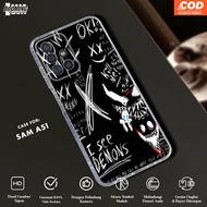 HP Samsung A51 Case Samsung A51 PEW-PEW Motif - Clear Case - Softcase ThickBENING - Casing Premium H