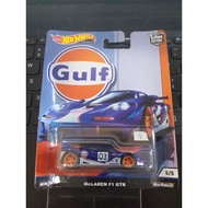 Hot Wheels Premium Gulf Mclaren F1 GTR LM Le Mans 1996 Card Wrinkles