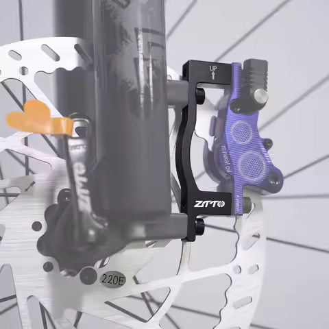 ZTTO DS09 Post Mount Brake Riser Adapter, 160 to 220mm Disc Converter +60mm Offset MTB Front Rear 22