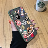 Hontinga เคสโทรศัพท์ Samsung Galaxy A71 4G 5Gเคสมือถือแบบใสลายอนิเมะลูฟี่สไตล์คู่ค้าสำหรับเด็กผู้ชายเคสแข็งป้องกันกล้องเต็มรูปแบบ