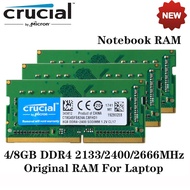 CRUCIAL 4GB 8GB 16GB DDR4 2133/2400/2666/3200MHz SODIMM แล็ปท็อป RAM 1.2V