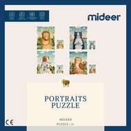 Mideer Age 3+ • 48 pcs Portraits Puzzle Dog Violets Cat and Fiddle Dandelion What no Cake • Puzzles
