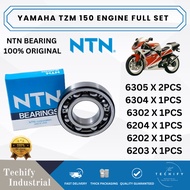 YAMAHA TZM 150 NTN ENGINE BEARING SET X 7PCS NTN 100% Genuine NTN