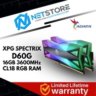 ADATA XPG SPECTRIX D60G DDR4 3600MHz 16GB (8GB x 2) RGB GAMING RAM