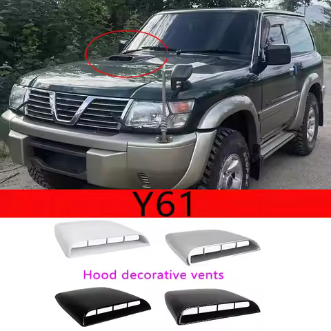 For Nissan Patrol Y61 Hood Vents 4 Colors Available Matches Body Color Patrol GU Hood Decorative Ven