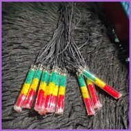 ❏ ◳ ☼ REGGAE NECKLACE GLASS TUBE(PER PIECE)