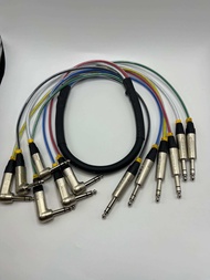 สายtrs6 to trs6  ตรง/งอ หัวLidgeทั้งชุด ทำจากสายมัลติคอร์6คอร์ของยี่ห้อDynacomสายทองแดงแท้100%