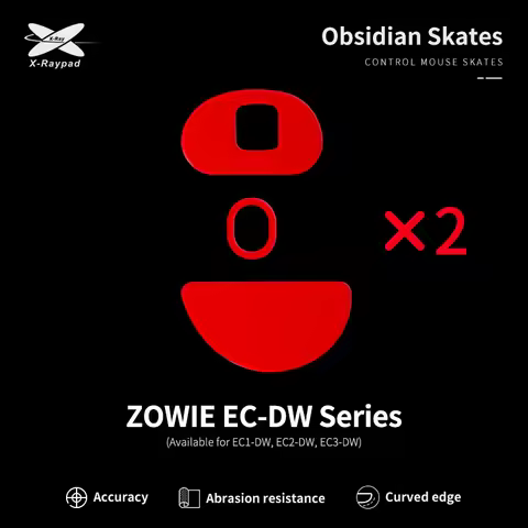 X-Raypad Obsidian Skates For ZOWIE EC-DW Gaming Mouse