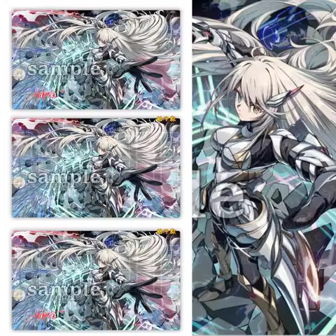 New Yu Gi Oh 600x350mm Single Player Battle Card Pad DIY Cartoon Sky Striker Ace Duel Plate 2mm Stit