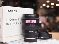 [ 極小巧 ] TAMRON 11-20mm F2.8 Di III-A RXD (B060X) / 11-20 香港行貨 保用至2028年7月 富士用