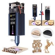 AENBUSLM 40W 80W Laser Engraving Head Blue Light Laser Module 450nm CNC Laser Cutting Machine DIY En