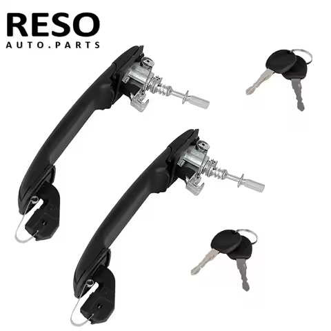 RESO 2PCS 6N0837207C/D Front Left Right Door Handle With 2 Same Keys For P-OLO 6N 6N1 6N2 SHARAN SEA