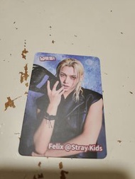 【現貨／K-Pop】Stray Kids Felix 官方 Yes Card 閃卡｜《YES!!》限定金髮黑皮衣個人神顏應援小卡