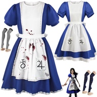 Alice: Madness Returns Game Cosplay Costume Alice's Maid Costume Halloween Cosplay Stage Performance