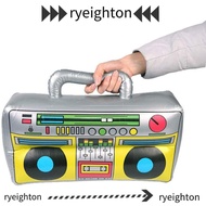 RYEIGHTON Inflatable Radio Recorder Outdoor Children Gift Inflated Toys 80's 90's Party Decorations 