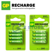 4PCS GP Recharge AAA 400mAh / 800mAh Rechargeable Battery - GP40AAAHCV / GP80AAAHCLV
