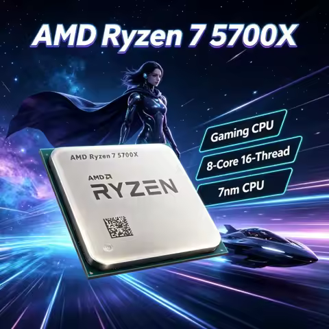 AMD R7 5700X CPU 8 Core 16 Thread 32MB L3 Socket AM4 for Rendering and Creative Work