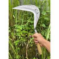 Genuine steel grass sickle, farmer's tools, sturdy and durable garden tools