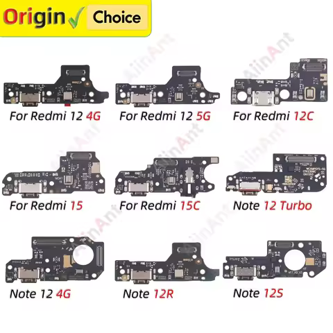 Bottom USB Charger Board Dock Connector Charging Port Flex Cable For Xiaomi Redmi Note 12 15 12C 12R
