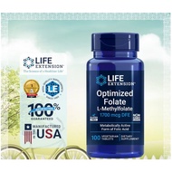 Optimized Folate 1700 mcg, 100 Vegetarian Tablets [Life Extension: Exp 04/27]