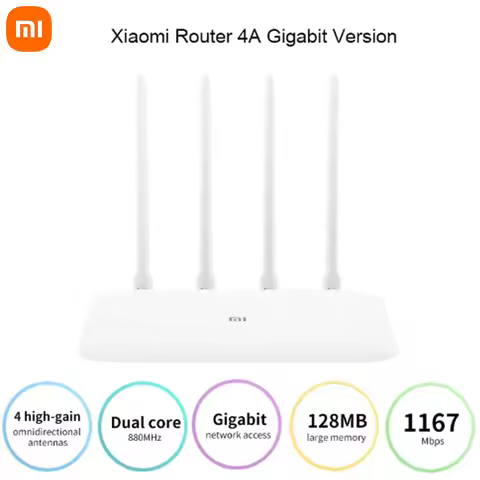 Xiaomi Mi Router 4A Gigabit Version 2.4GHz 5GHz WiFi 1167Mbps WiFi Repeater 128MB DDR3 High Gain 4 A